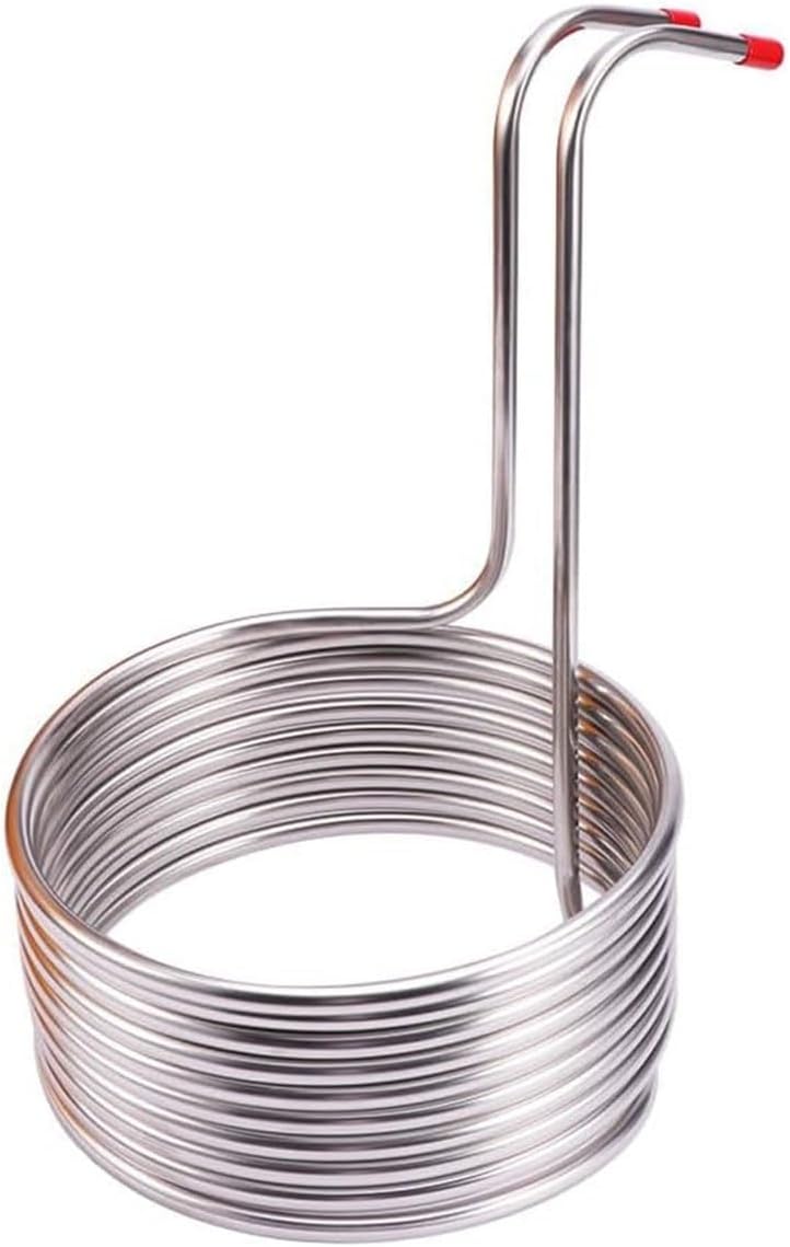 Wort Chiller Pipe, Beer Cooling Coil Stainless Steel Immersion Wort Chillers Easy Clean Restaurant Spiral Home Brewing Bar Hotel(Cooling coil)