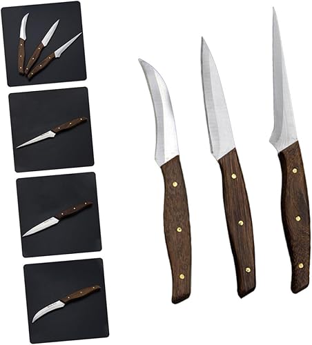 Miniatura 9 de OUNONA 1 Unidades Tallado Set Cortador Serrado Fruta Herramientas de Fruta Multifuncional Fruta Cortar Cuchillos de Fruta Cuchillos de Fruta para