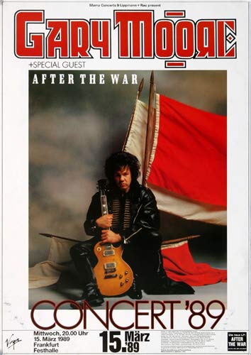 Amazon.co.jp: Gary Moore – After the War 1989 – Concertポスター