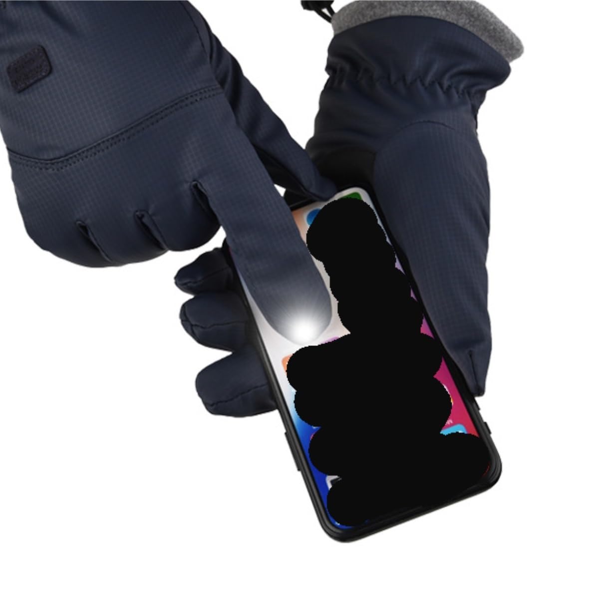 Handschuhe Winterhandschuhe, Warme Handschuhe for Damen Und Herren, Touchscreen-Handschuhe for Kaltes Wetter Thermohandschuhe(Blue)