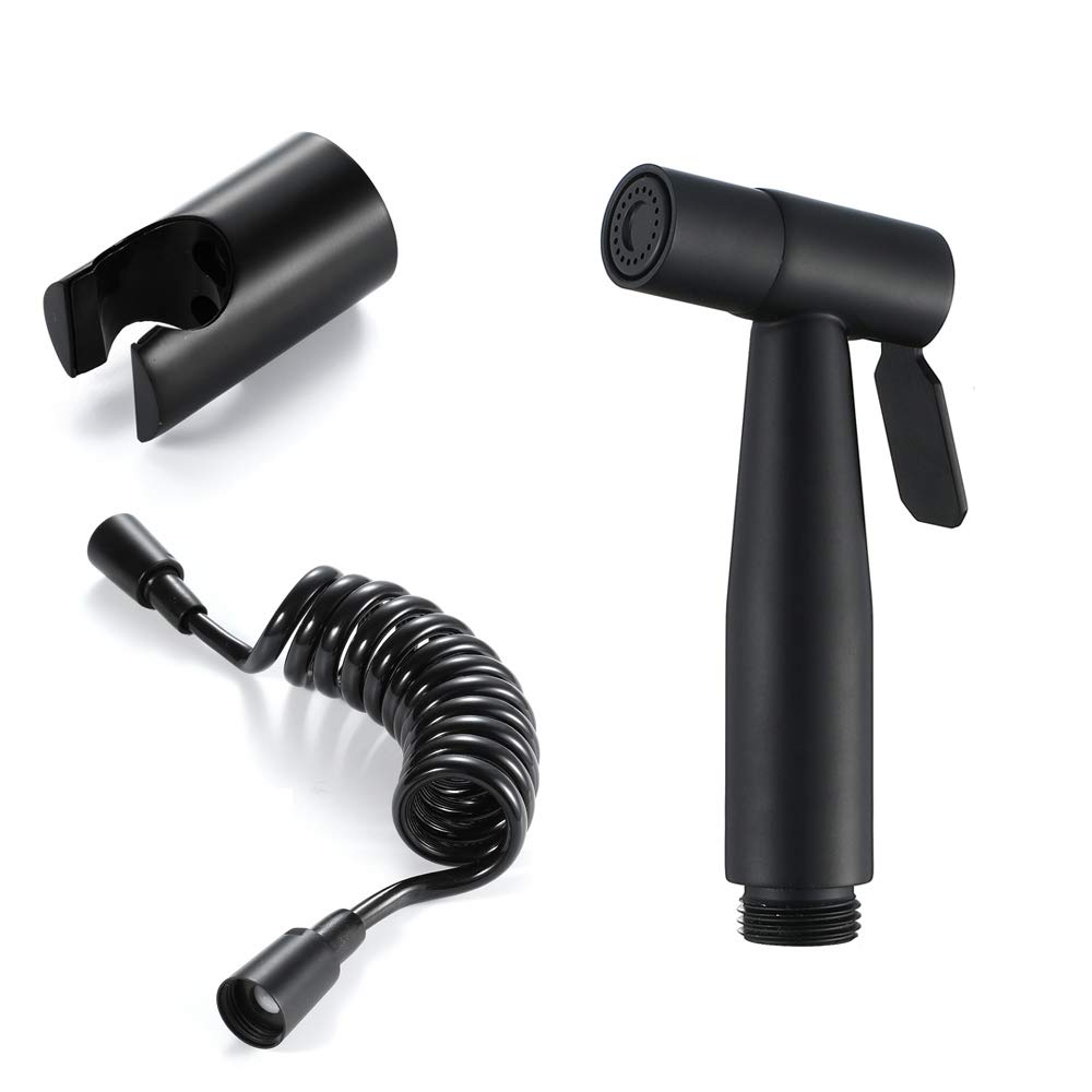 ToiletSprayer en laiton noir mat pour la toilette intime et le soin des animaux de compagnie