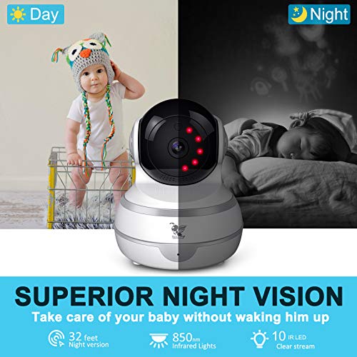 TBMax WiFi Home Security Camera - Baby/Pet/Nanny Monitor with 1080P HD Night Vision, 2-Way Audio, Motion Tracking, Cloud/MicroSD Storage, Wireless Indoor Security IP Camera - Thumbnail 6