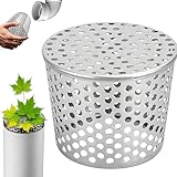 Oiieco Fallrohrschutz Edelstahl 304, Abfluss Sieb Fallrohrfilter 60–75 Mm, Laubschutz Und Rattenschutz Für Dachablauf, Regenwasser Abfluss, Anti-Verstopfung Innenfilter