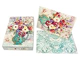 Punch Studio Pouch Notes-Fresh Flowers