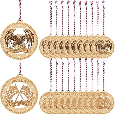 Spiareal Patriotic Christmas Ornaments Set Cover