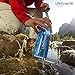 LifeStraw Go Water Filter Bottle with 2-Stage Integrated Filter Straw for Hiking, Backpacking, and Travel, Blue