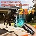 URCHIN Dog Bark Deterrent Device, 3X Ultrasonic Anti Barking Device 6 Modes Dog Trainer Rechargeable & Portable Safe Bark Control Indoor Outdoor for All Dogs with LED Flashlight - Black