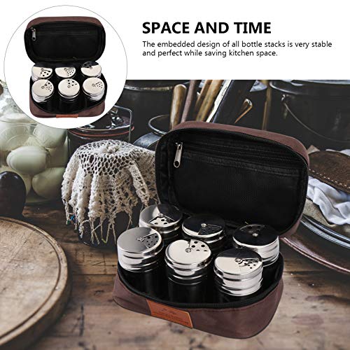 CLISPEED 1 Conjunto de Agitador de Especiarias de Aço Inoxidável Dispensador de Temperos de Especiar