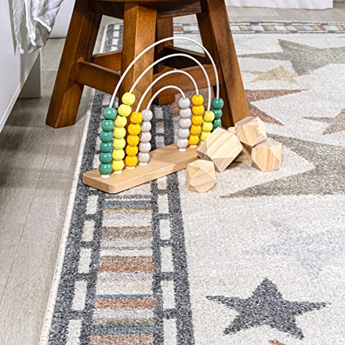 Jonathan Y KDW100A-4 Star Gazer Geometric Machine-Washable Indoor Area Rug thumb #3