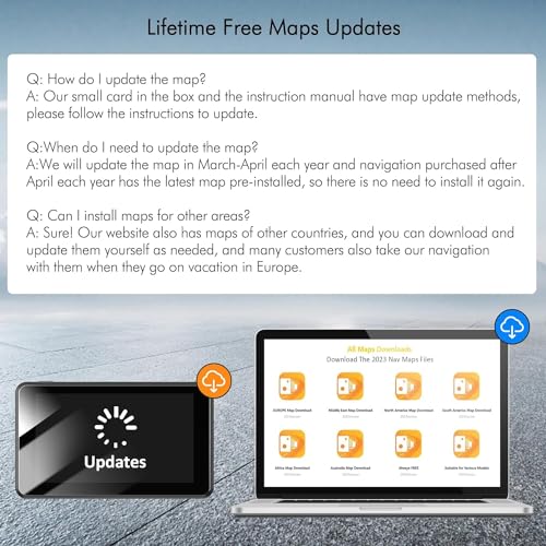 Image of GPS Navigator for Car Truck RV,Truck GPS Commercial Driver,Trucker GPS for semi Truck,Free Lifetime Map Update,North America /EU Dual Map 16G 7 in Touch Screen,Custom Truck Routing,Driver Alerts