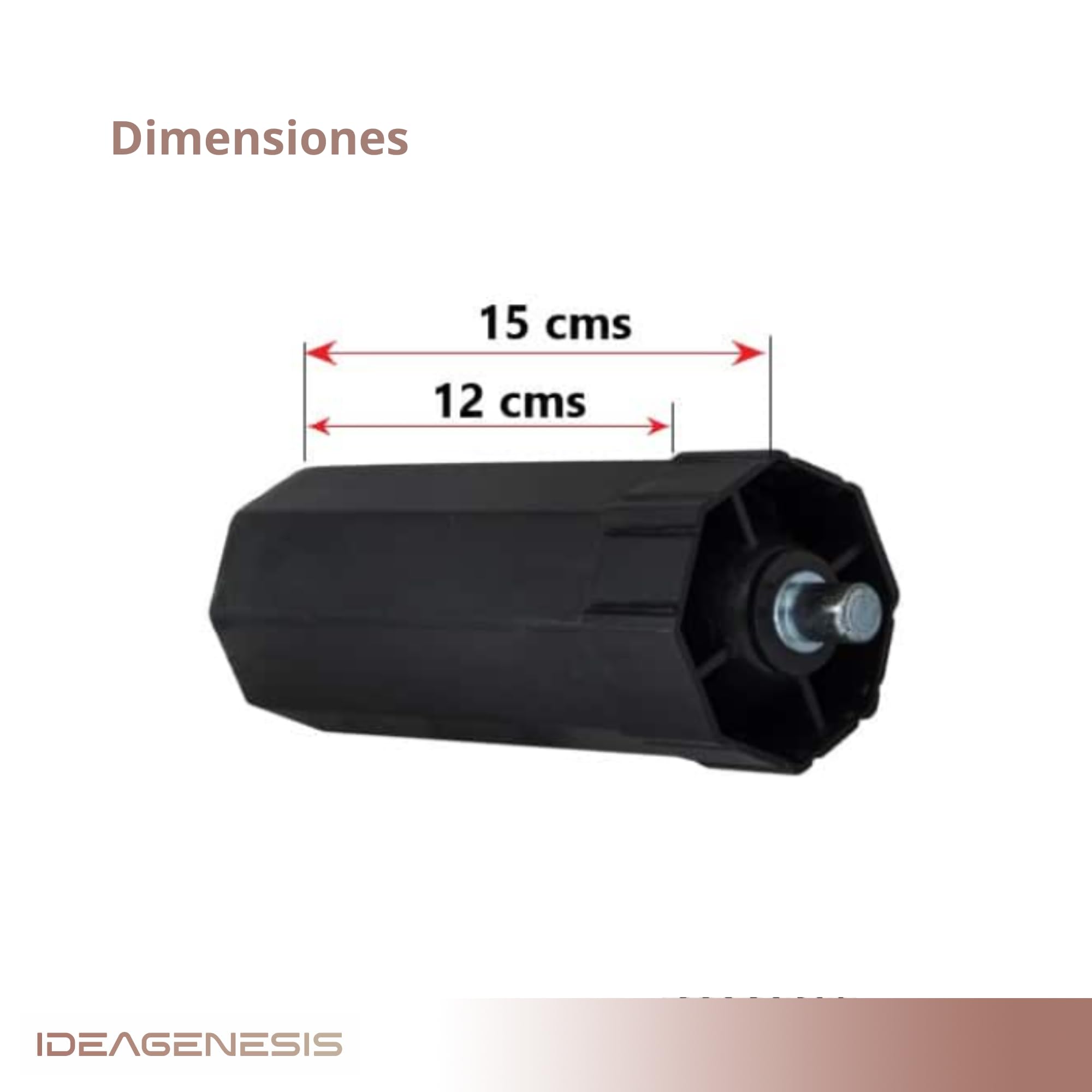 IdeaGenesis - Shutter ferrule with metal spigot - Roller blind capsule for 60 mm shaft - Shutter spare parts (with metal spigot, 60 mm axis) - Image 2
