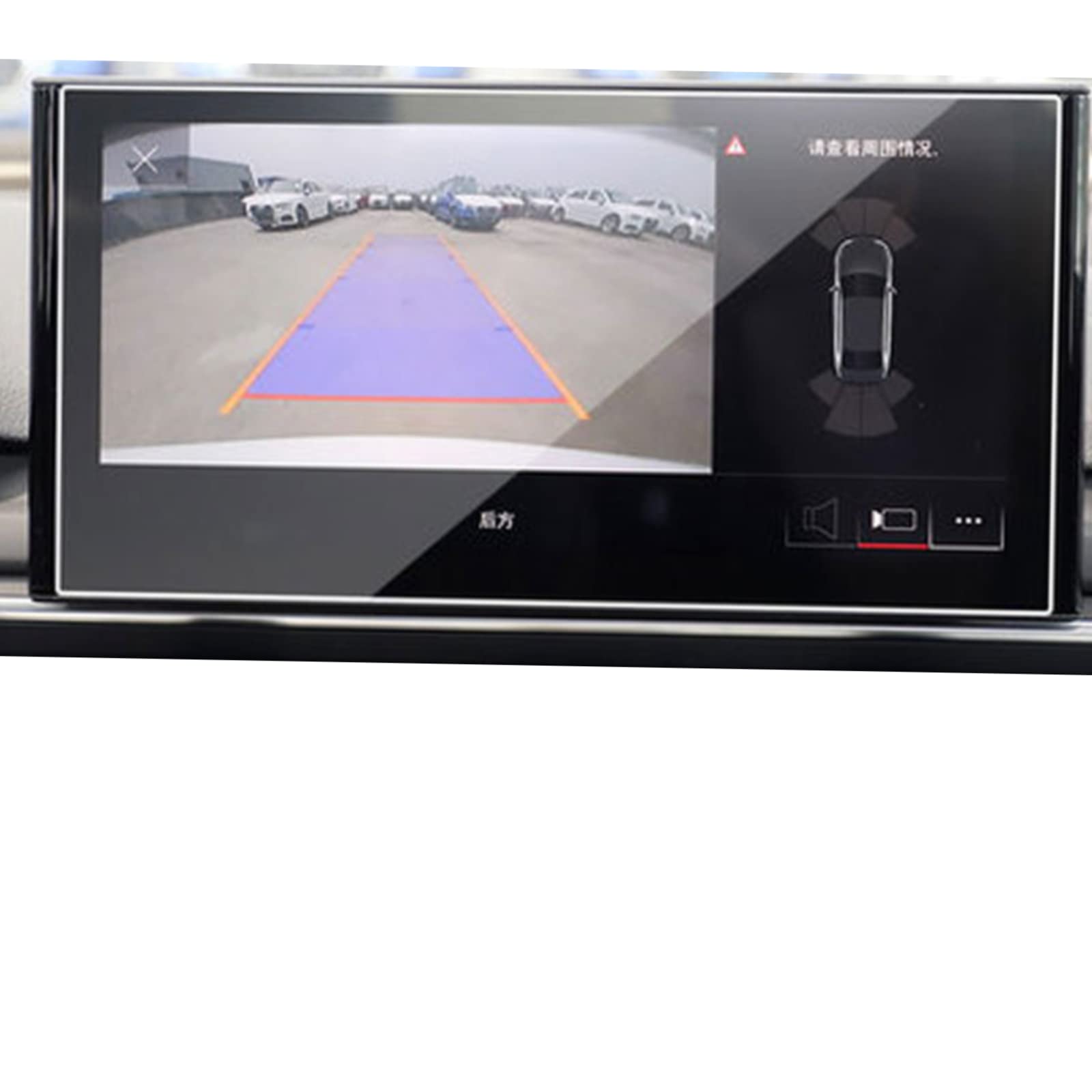 Verre trempé de voiture pour A4L 2020 navigation protection écran haute clarté