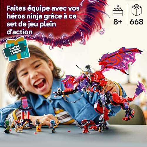 Lego Croc de tonnerre : Le Dragon Du Chaos 71832 Lego La Boite - vue 3