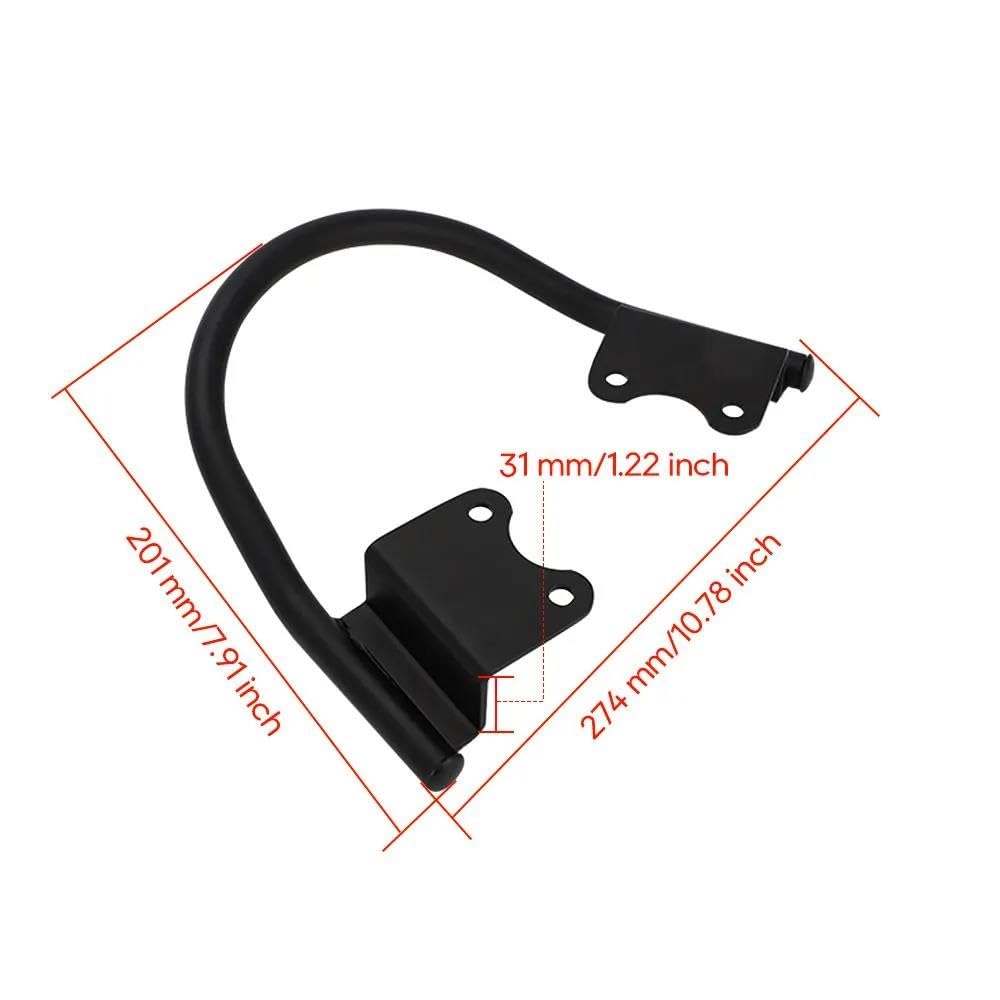 Portapacchi moto Passeggero Sedile Posteriore Grab Bar Maniglia Bracciolo Del Sedile Maniglia Portapacchi Per Triumph Per Speed ​​Twin 1200 Per Street Per Scrambler 900 Portapacchi posteriore moto