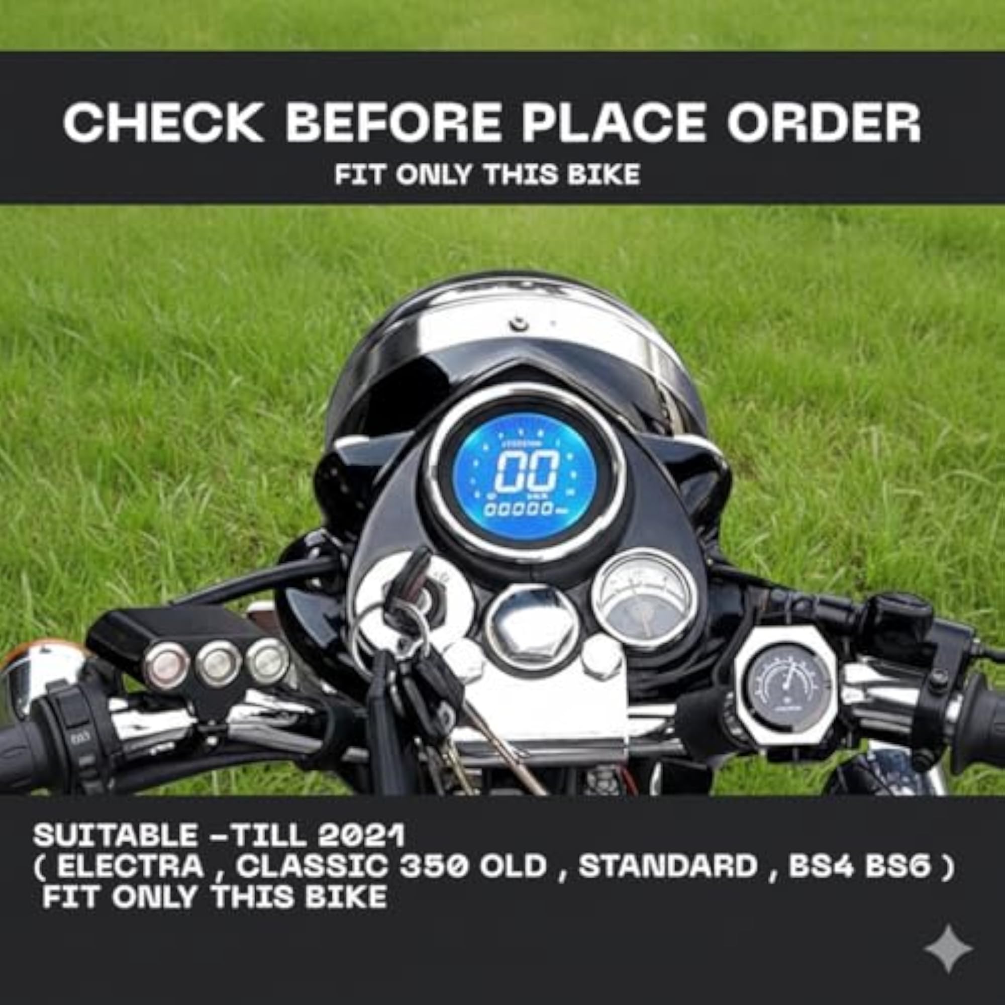 Headlight Fitting with Ring and Cap Set