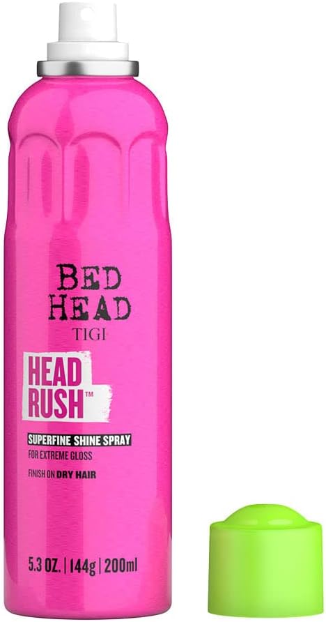 Bed Head Headrush, Shine Spray for Smooth and Shiny Hair, 200 ml