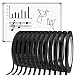 12 Pcs 1/8 inch Width Black Whiteboard Gridding Tape, HULISEN Grid Marking Tapes Self Adhesive Chart Tapes, Artist Pinstripe Tape