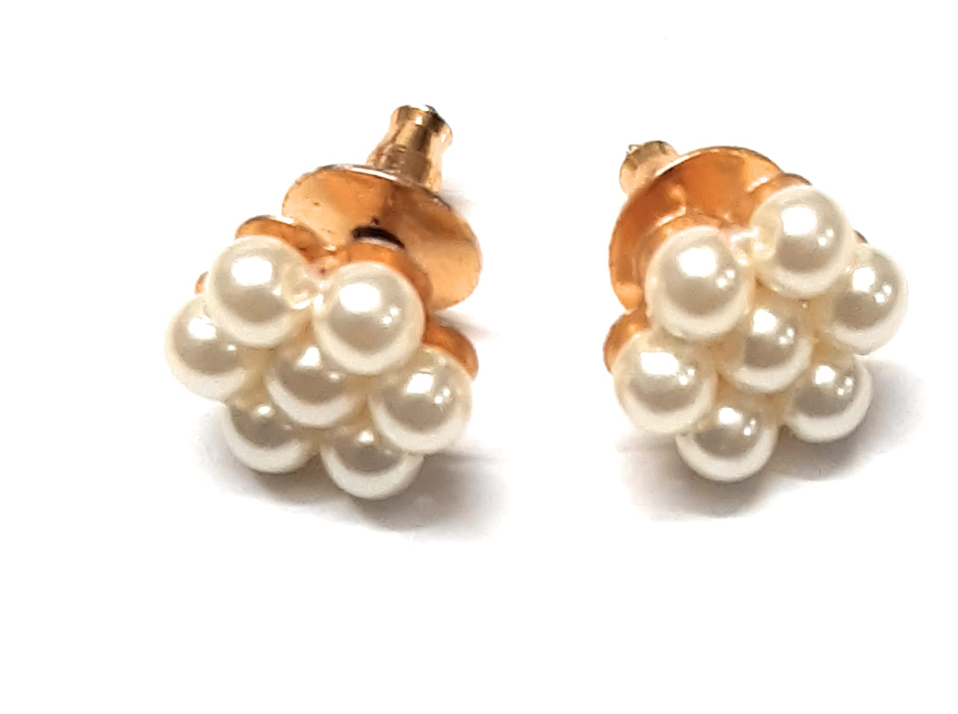 Moteeya Traditional Maharashtrian 7 pearl kudi (tops) on gold platted base for women in artificial pearls (Small size Tops) (B098MTWX98) Amazon Price History, Amazon Price Tracker