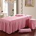 Y-F Drap de lit de Salon de beauté Bref Couvre-lit Jupe de lit de beauté avec Couvre-lit de Massage corporel Trou