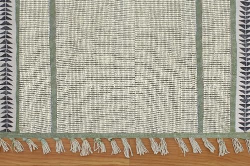 Tapis lavable en coton style bohème pour cuisine et escalier