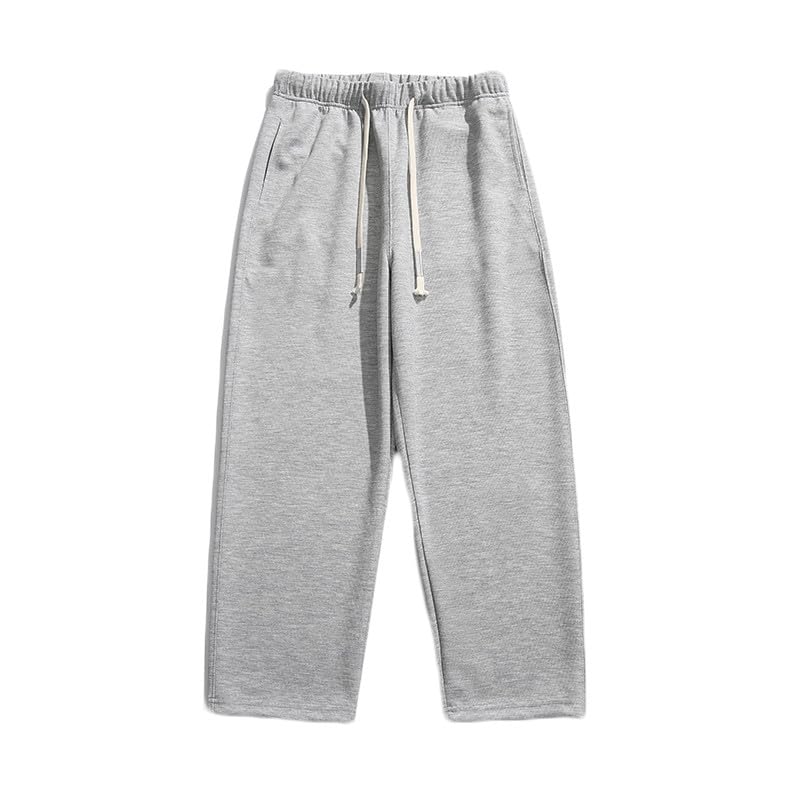 Men's Soft Cozy Sweatpants Casual Lounge Pajama Yoga Pants Open Bottom Straight Leg Solid Sweat Pants with Pockets