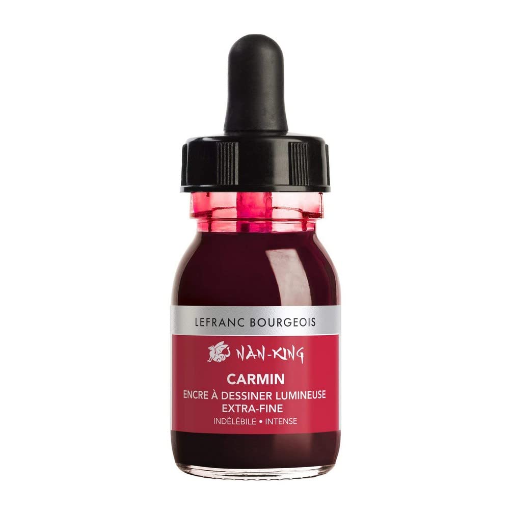 Lefranc & Bourgeois Nan King Calligraphy and Drawing Ink 30ml Flasche Karmin