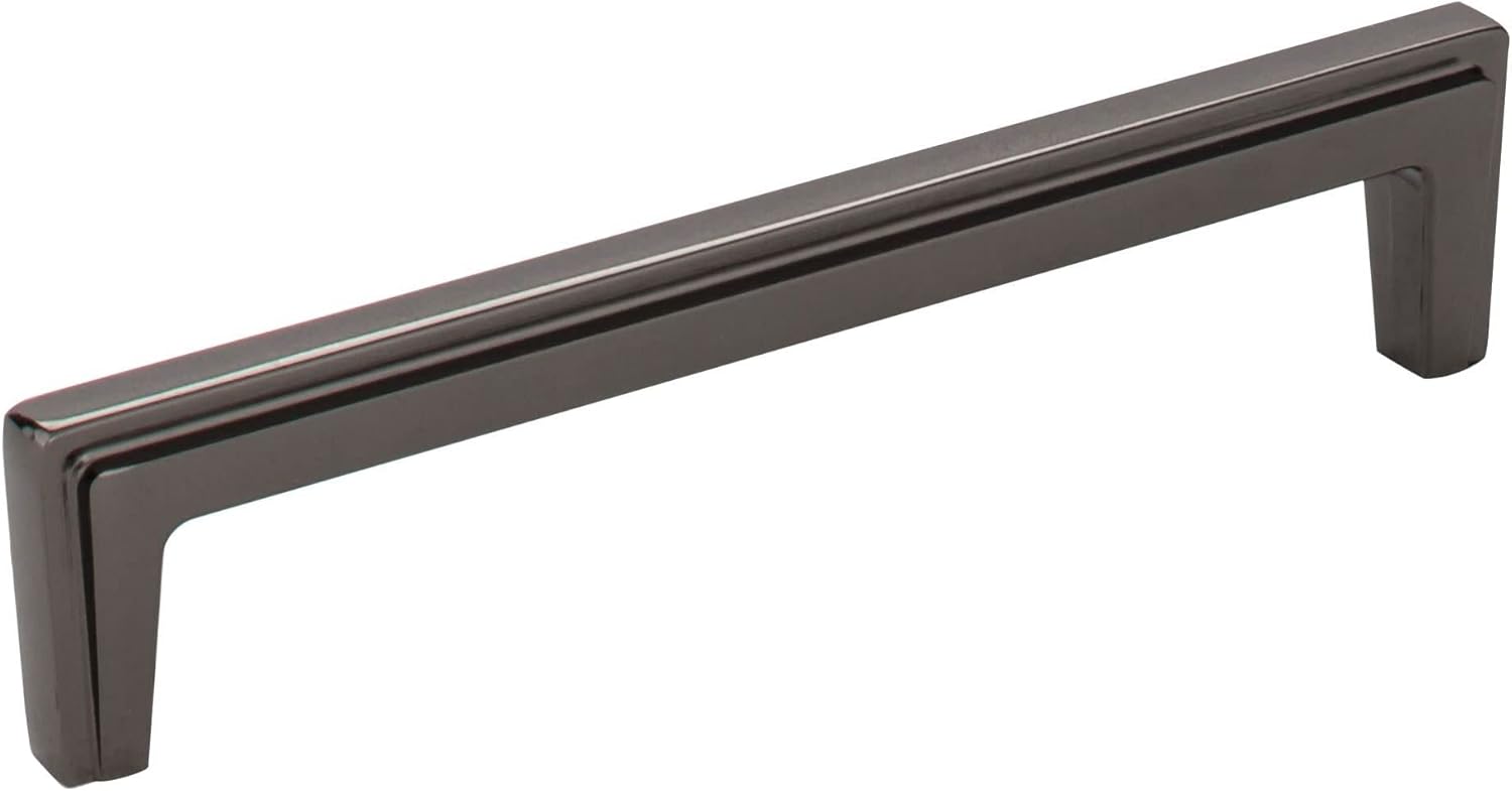 Jeffrey Alexander 259-128BN Lexa 5-7/16 L Cabinet Pull - 128 mm Center-to-Center in Black Nickel