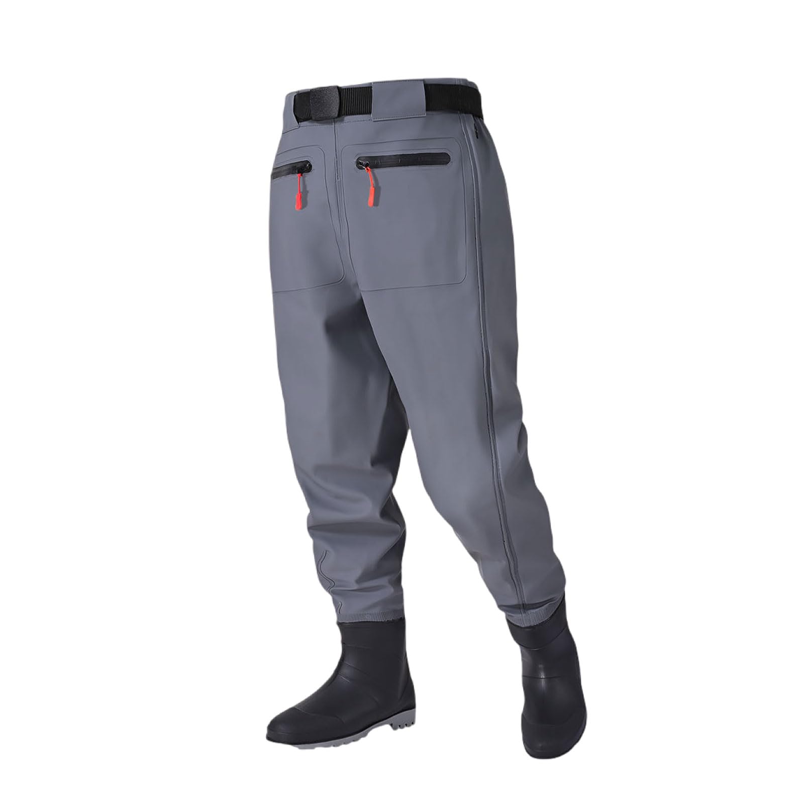 Waders De Peche,Pantalon De PêChe Respirant Avec Bottes Pour Homme,Bottes De PêChe pour Une adhérence maximale,LéGèRes Avec Poches,Pour La PêChe,La Chasse Au Canard Et L'Industrie Aquatique