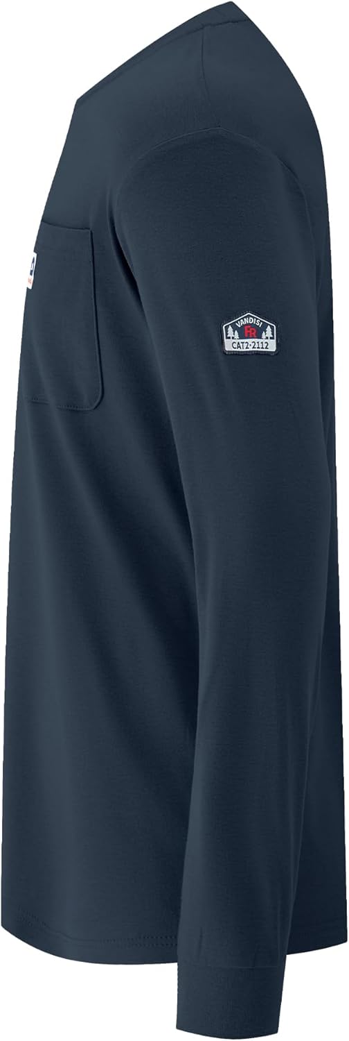 FR Shirts for Men 100% Cotton 5.5oz Lightweight NFPA2112/CAT2 Flame Resistant Shirts for Men Long Sleeve - Image 4