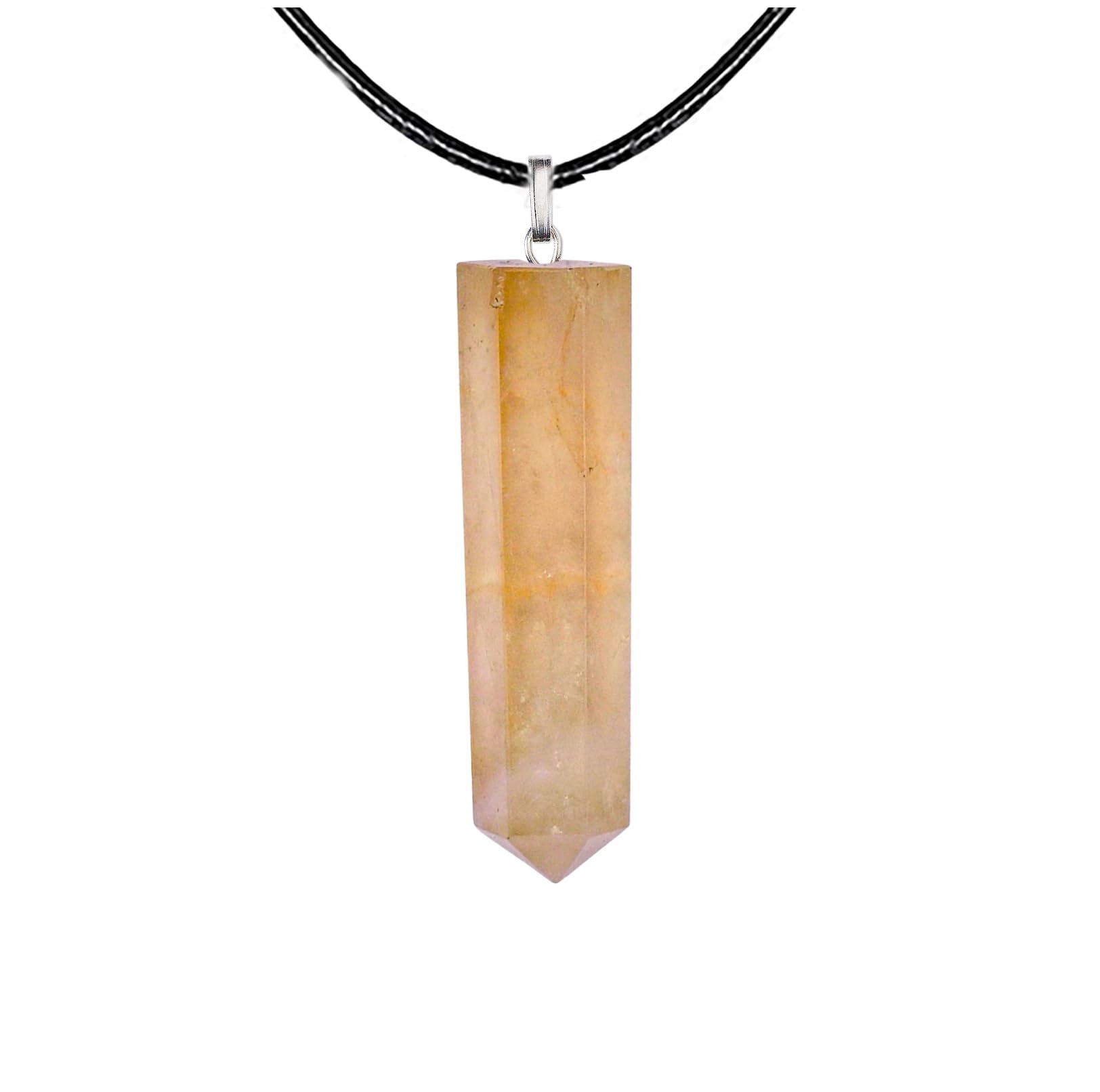 Reiki Unisex Pencil Shape Crystal Stone Pendant/Locket for Reiki Healing & Crystal Healing Gemstone Pendant for Spiritual Energy Hexagonal Pendant for Men & Women-image-27