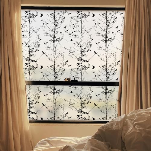 Película para ventanas con diseño geométrico DKTIE 17.7x78.7 in miniatura 5