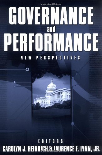 Governance and Performance: New Perspectives