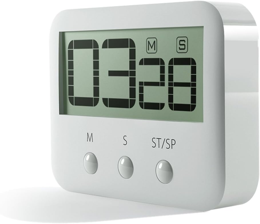 PINGKO Digital Kitchen Timer, Big Digits, Loud Alarm