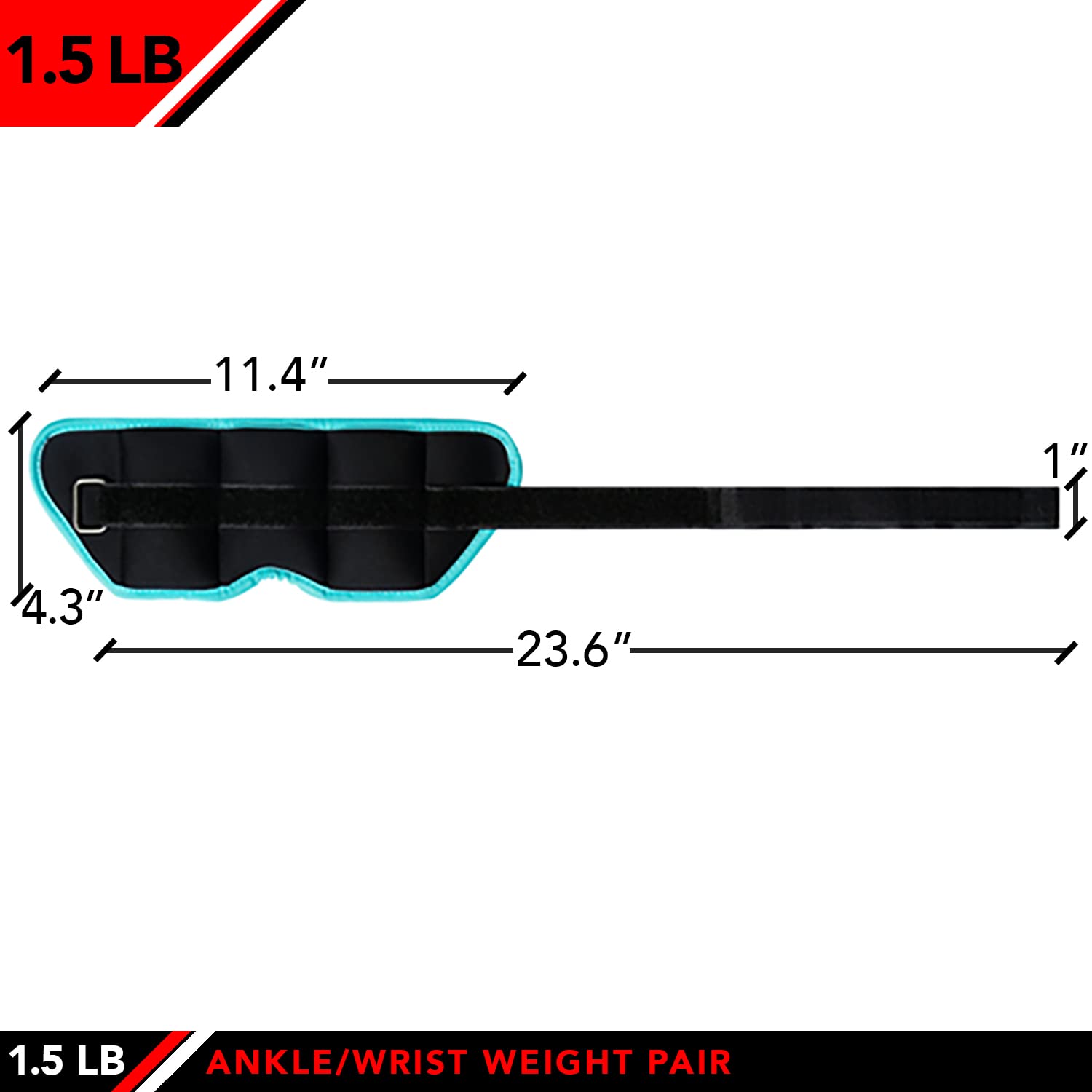 JFIT Regulowane obciążniki na kostki – para 10 ciężarków i opcji pakietu – każda od 0,5 do 4,5 kg, zestaw 2 szt., regulowane paski – wygodne, oddychające, pochłaniające wilgoć paski obciążające dla