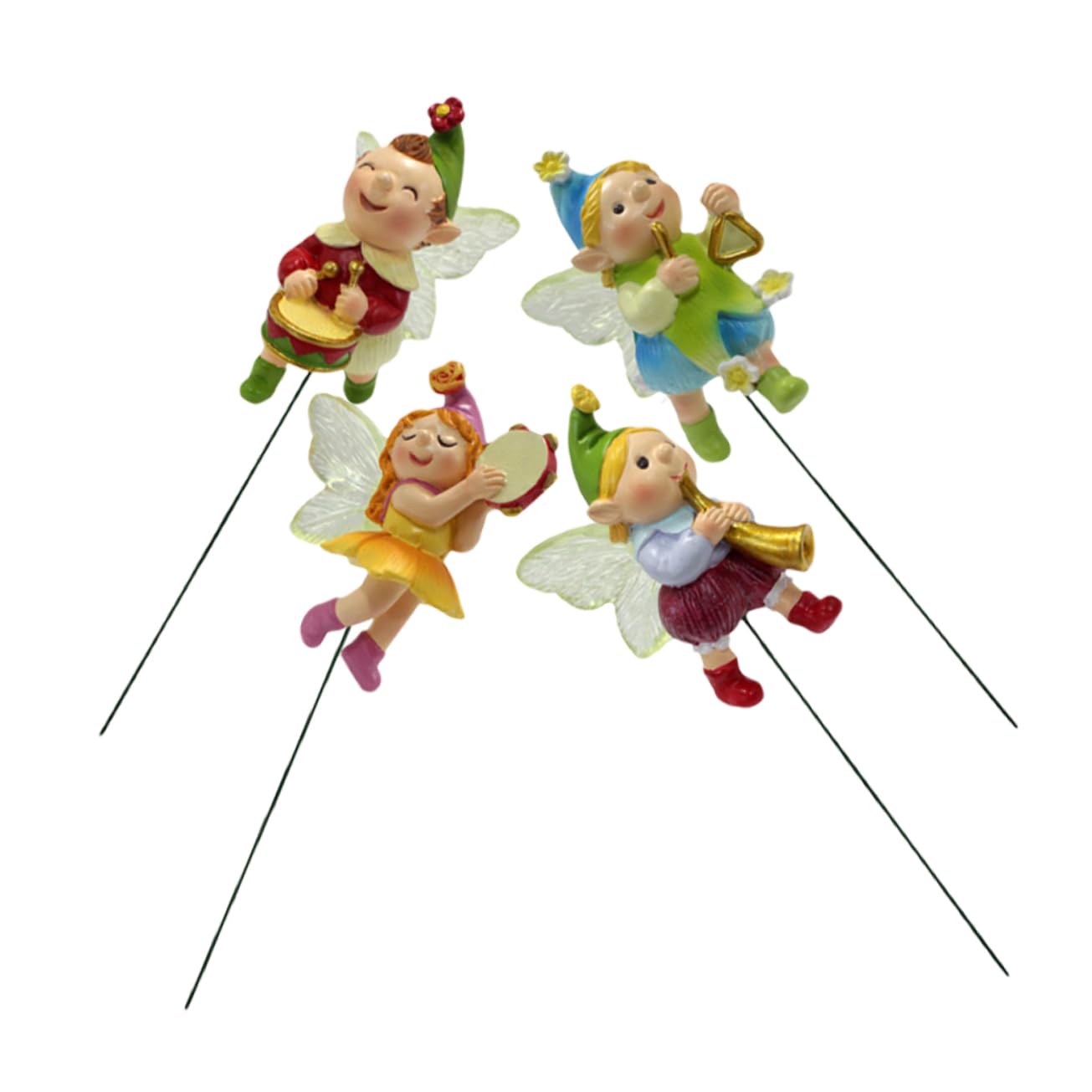 Toyvian 5 Sätze Teiliges Feengarten Figuren Dekorative Gartenstecker Harz Für Blumentöpfe Und Bonsai Charmante Deko Für Terrasse Gartenliebhaber Und Familien 4 Stücke * 5