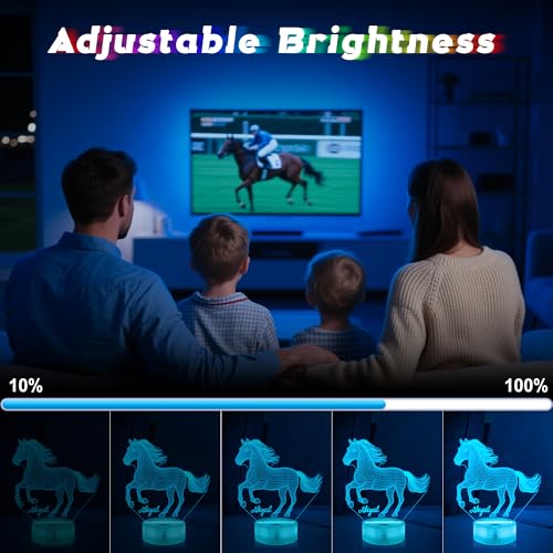 Lámpara de Mesa de Noche 3D LED Efecto Óptico con Control Remoto miniatura 3