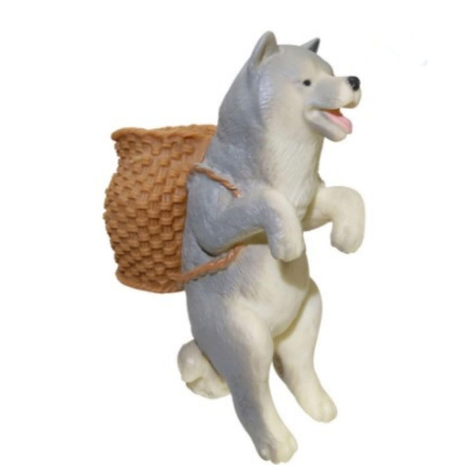Hsioluted Fishtanks Statue Aquariums Hanging Decoration Cute Basket Dog Figurine Fish Tanks Habitat Ornament Landscaping Figurine Aquarium Decoration Realistic Fish Tanks Ornament Landscape Decor