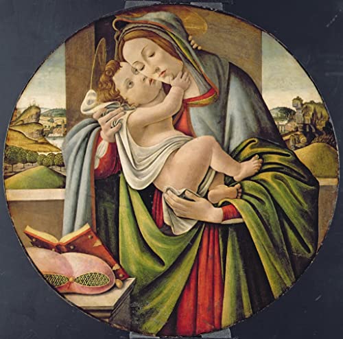 Peinture sur toile Botticelli Lady and Child poster sans cadre 58x90 cm