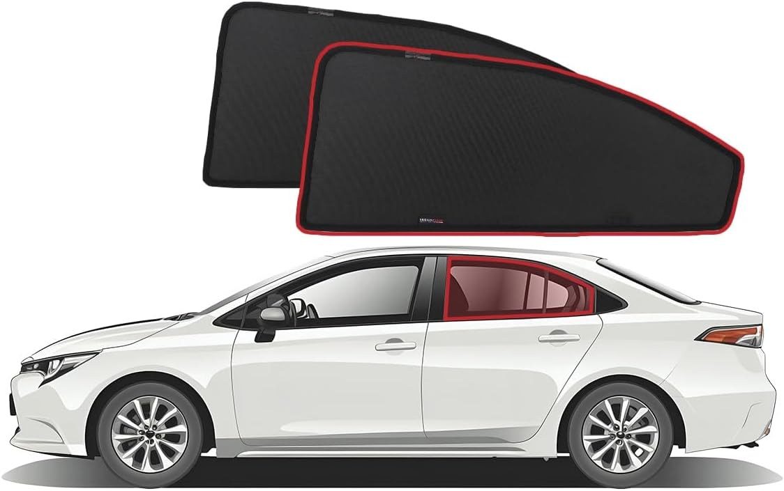Snap Shades for Toyota Corolla Sedan 12th Generation Car Rear Window Shades (E210; 2019-Present)