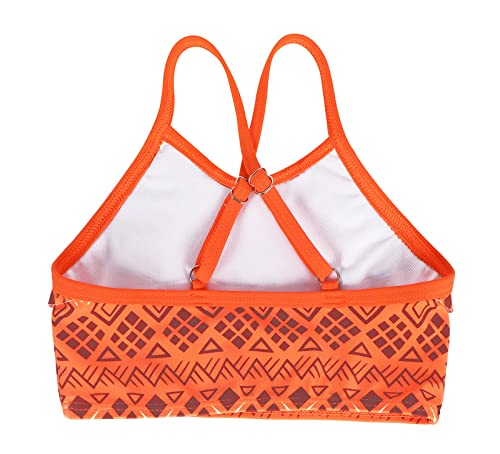 Jurebecia Little Girls Two Piece Swimwear Bathing Suit Kids Role Play Bikini Tankini Set Adventure Outfit Summer Pool Party Water Sport Swimsuit Orange Size 10/6-7Years #TOP4