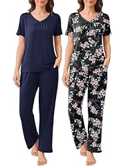 Black Flowers/ Navy Blue