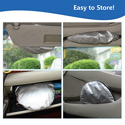 EveShine Car Windshield Sunshade Sun Shade UV Auto Protector (63" x 31.