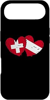 Switzerland Austria Heart Flag Swiss Austrian Friendship Case for iPhone Air
