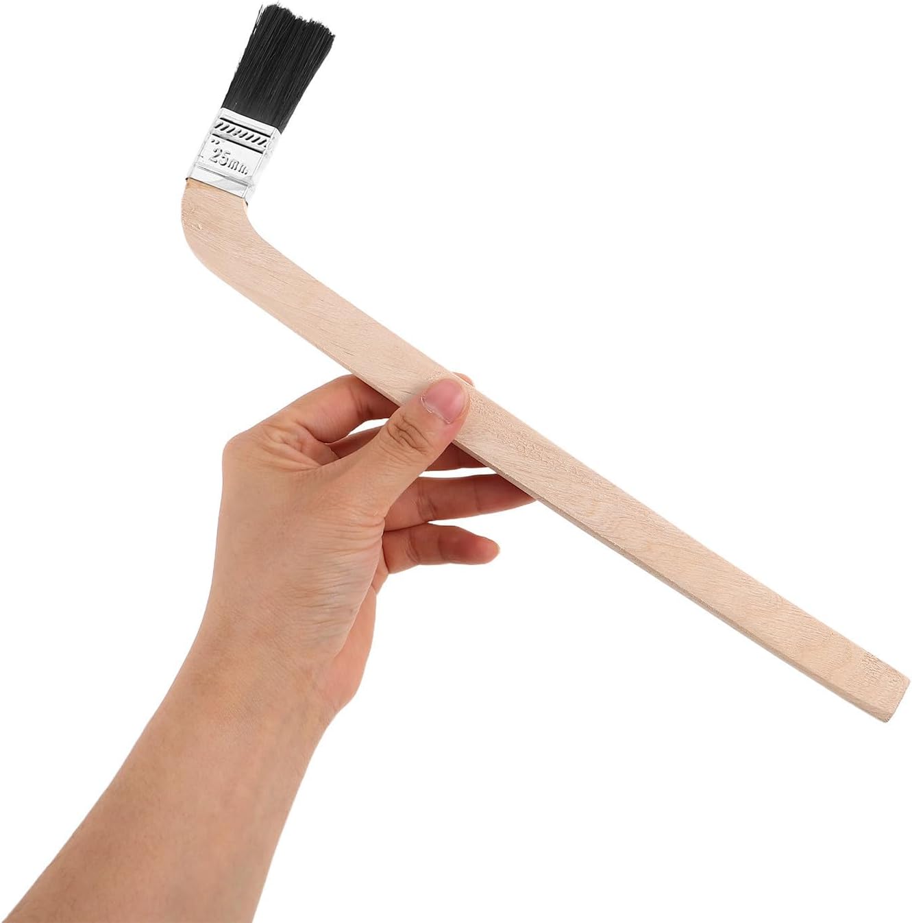 10pcs Offset Paint Brush with Long Wooden Handle for Walls and Pipes