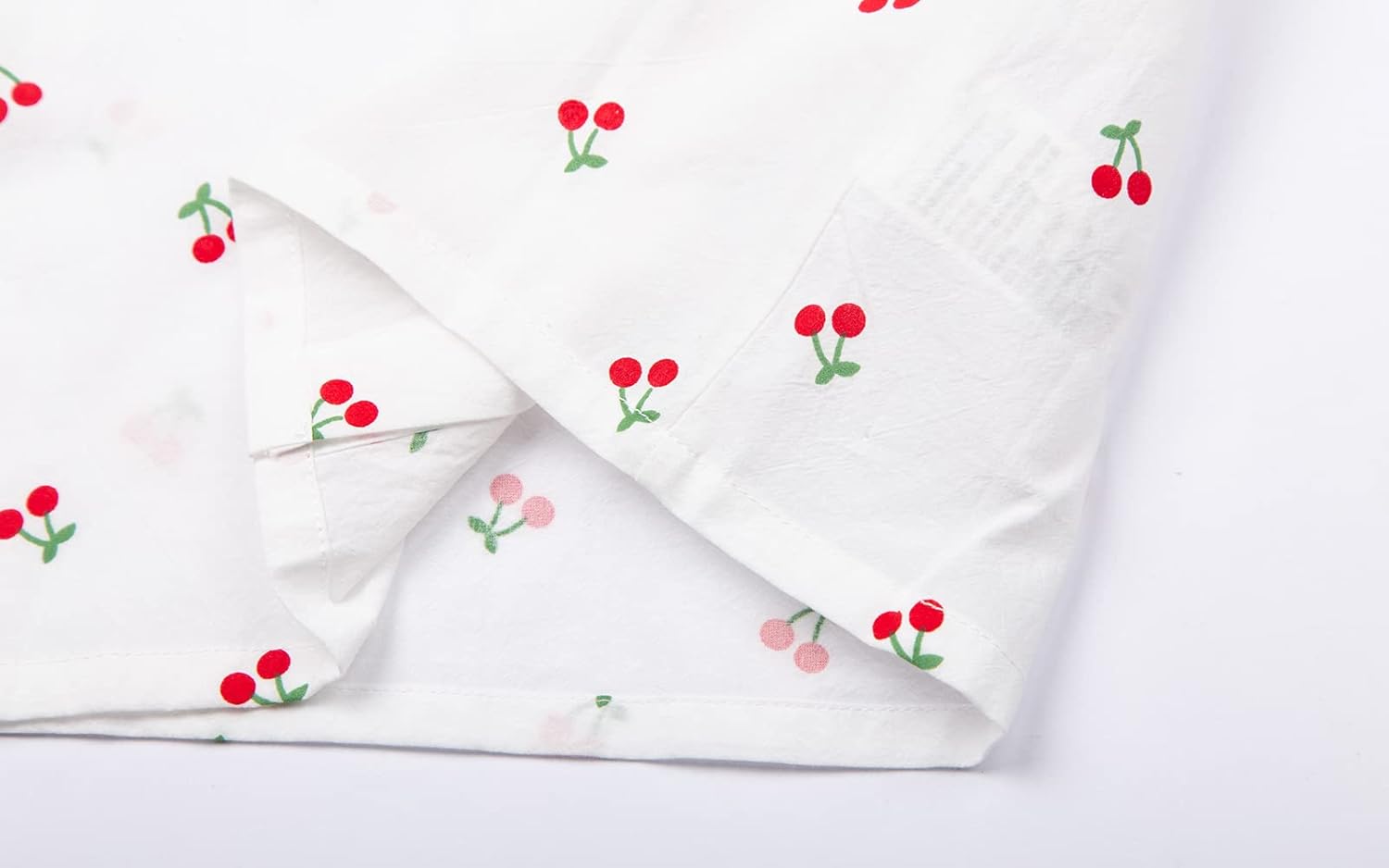 Mud Kingdom Little Girls Peter Pan Collar Blouse Cotton Puff Short Sleeve Button Up - Image 8