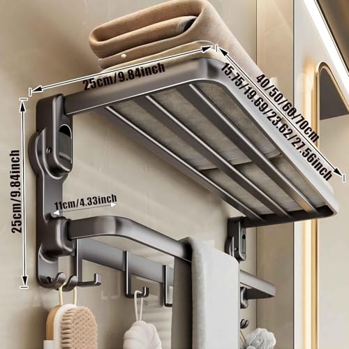 Porte-serviettes en feuille de bain pour optimiser les petits espaces