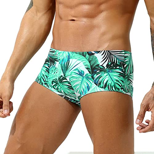 Men's Swim Briefs Bikini Board Surf Boxer Trunks Swimsuits Elastic & Drawstring3