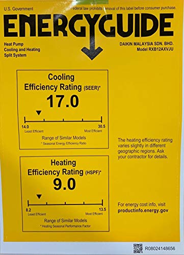 Daikin 12,000 Btu 17 Seer Wall-Mounted Ductless Mini-Split A/C Heat Pump System Maxwell 15-Ft Installation Kit (230V) #TOP5