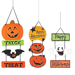My Party Suppliers Halloween Pumpkin Hanging Strips (Multicolour)