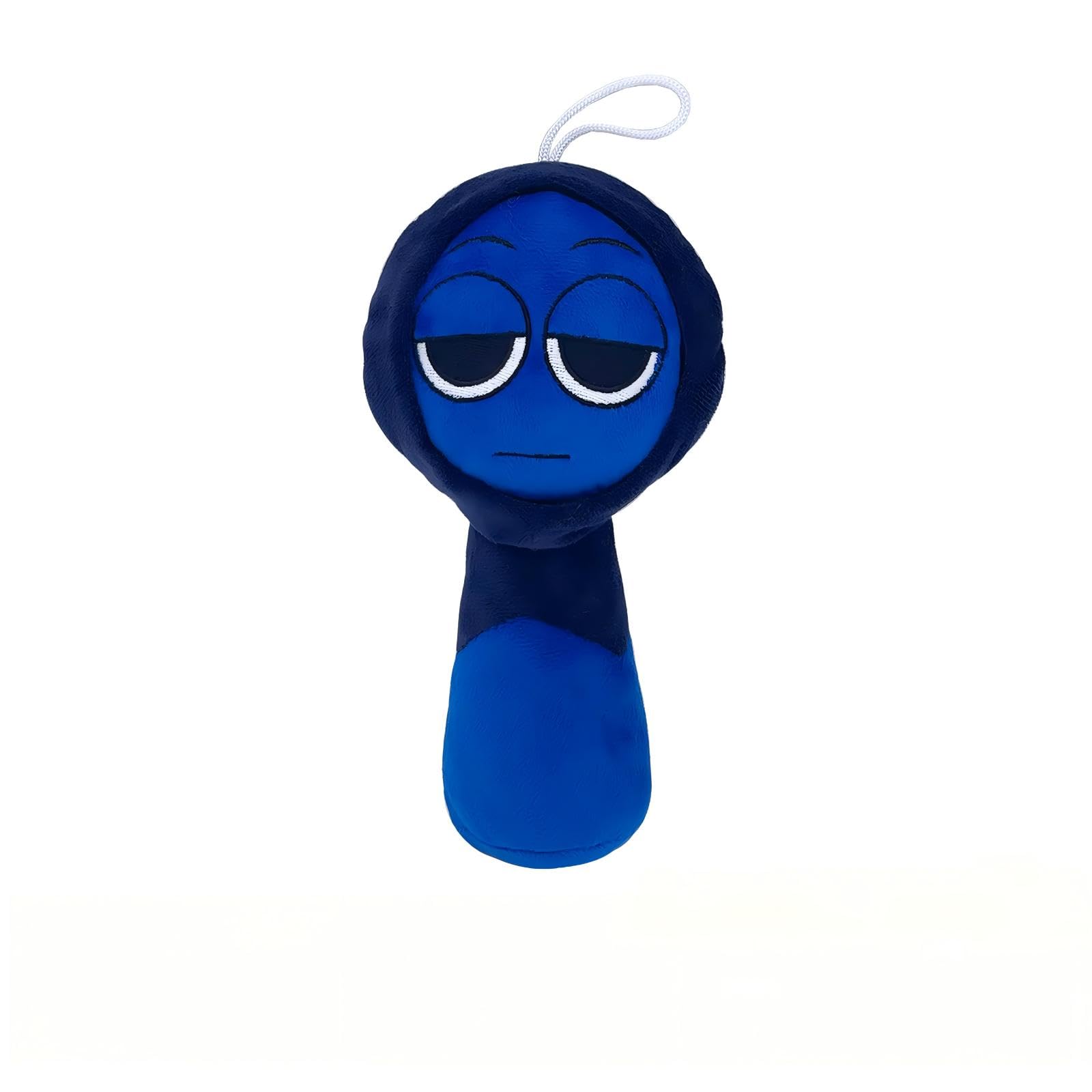 nnOuOnn Stick Plush for Adult Fans, Soft Cute Animal Stuffed Figures for Game Fans Gift Sofa Car Bedroom Decoration Applicable age over 18 years old (Deep Blue)